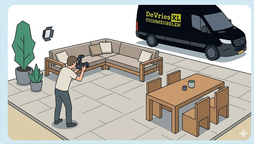 Foto maken bij klant